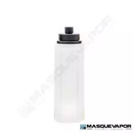 REFILL BOTTLE 30ML OCTAGON CLEAR BLACK CAP