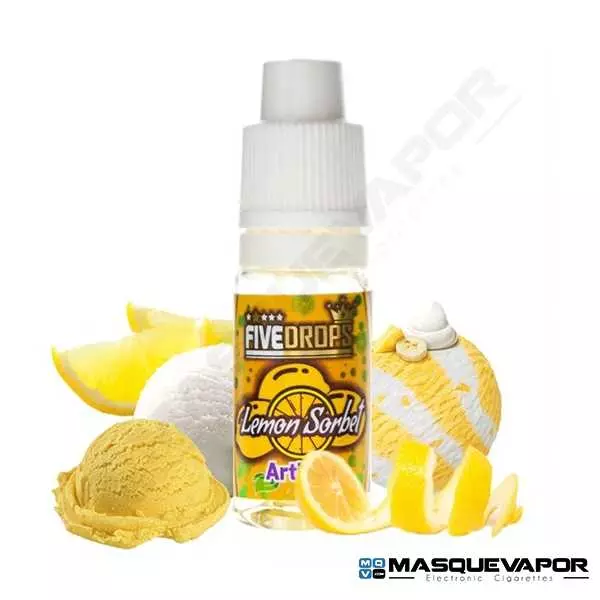 LEMON SORBET FLAVOR FIVE DROPS 10ML