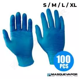 PACK 100 DISPOSABLE NITRILE GLOVES VAPE