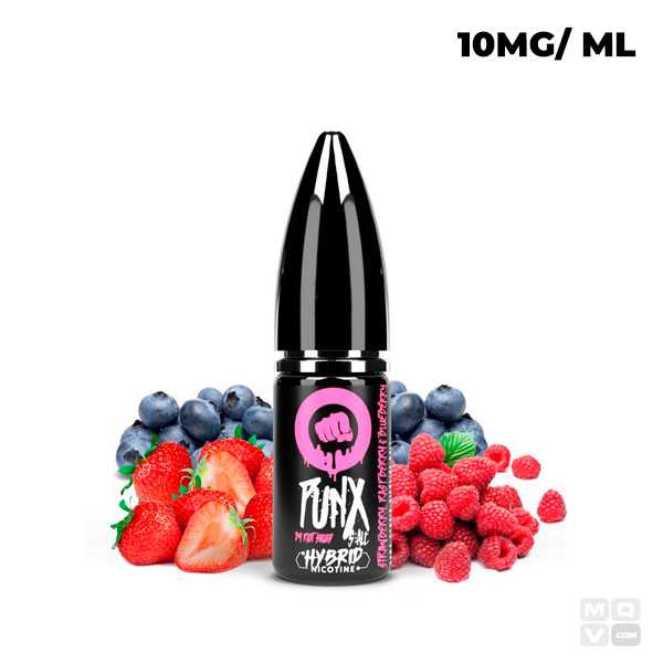 STRAWBERRY RASPBERRY & BLUEBERRY NIC SALT PUNX RIOT SQUAD
