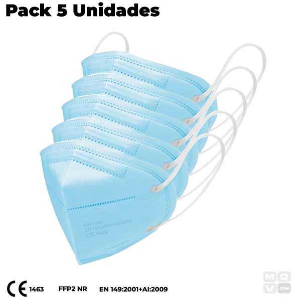 PACK 5 MASCARILLAS INFANTILES FFP2 YFY-FFP2