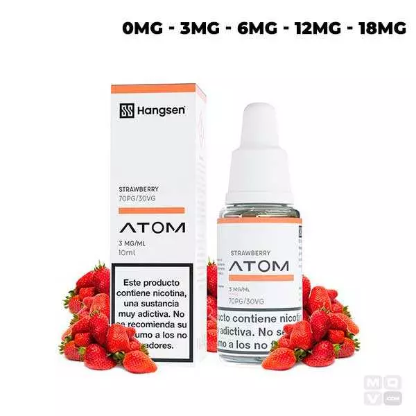 ELIQUID HANGSEN ATOM STRAWBERRY 10ML