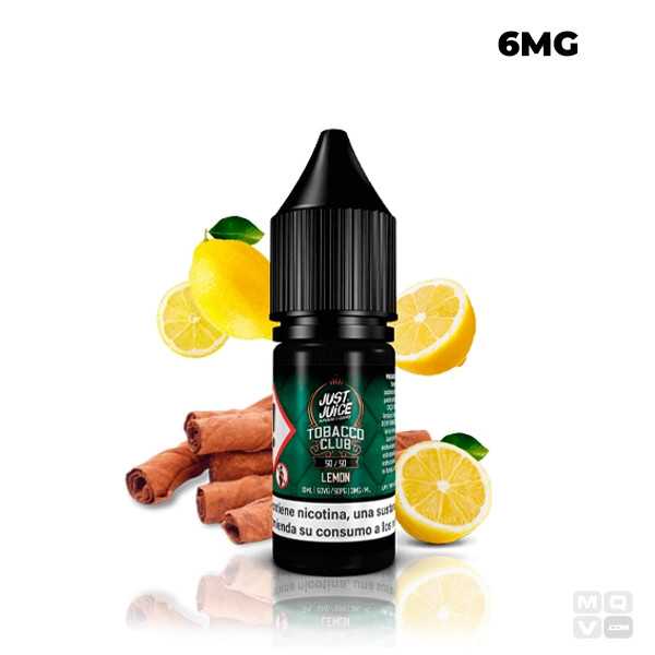 TOBACCO CLUB LEMON TOBACCO E LIQUID JUST JUICE 10ML VAPE