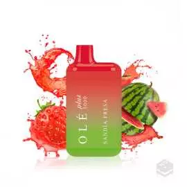 DISPOSABLE POD WITHOUT NICOTINE BUD VAPE OLE PLUS WATERMELON STRAWBERRY 13ML