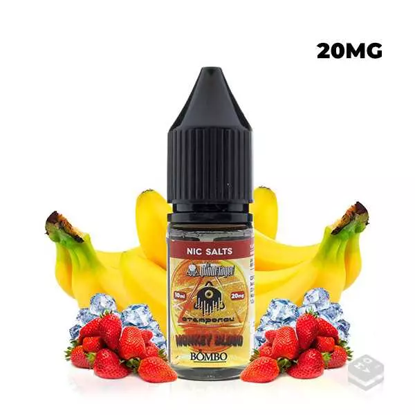 ATEMPORAL MONKEY BLOOD THE MIND FLAYER & BOMBO 10ML VAPE NICOTINE SALTS