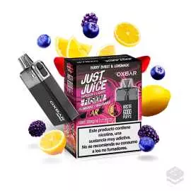 DISPOSABLE POD BERRY BURST & LEMONADE JUST JUICE OXBAR REFILLABLE 10ML 20MG