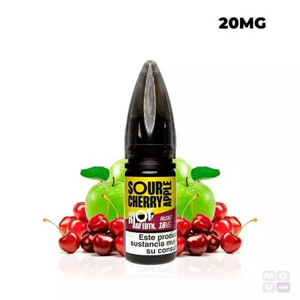 SOUR CHERRY APPLE RIOT SQUAD BAR EDTN SALTS 10ML