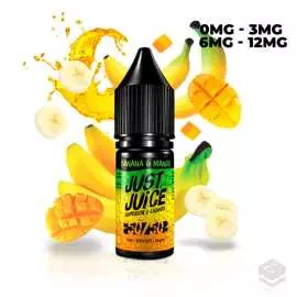 ELIQUID BANANA & MANGO JUST JUICE 10ML VAPE