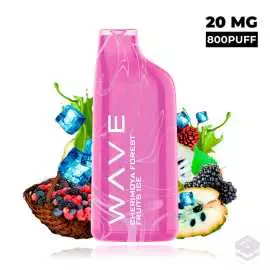 DISPOSABLE POD BUD VAPE WAVE 800 CHERIMOYA FOREST FRUITS ICE 20MG 2ML