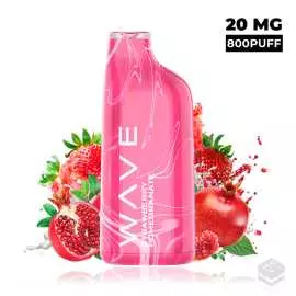DISPOSABLE POD BUD VAPE WAVE 800 STRAWBERRY POMEGRANATE 20MG 2ML
