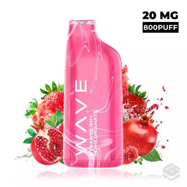 POD DESECHABLE BUD VAPE WAVE 800 STRAWBERRY POMEGRANATE 20MG