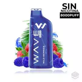 DISPOSABLE POD BUD VAPE WAVE MAX 8000 WILD BERRIES  0MG 18ML