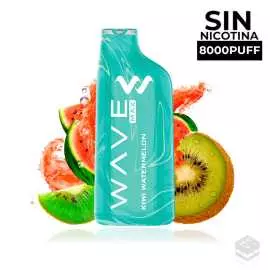 DISPOSABLE POD BUD VAPE WAVE MAX 8000 KIWI WATERMELON 0MG 18ML