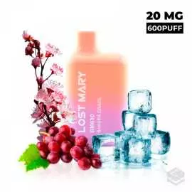 VAPER DESECHABLE LOST MARY BM600 SAKURA GRAPE 20MG 2ML