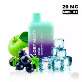 DISPOSABLE VAPE LOST MARY BM600 BLACKCURRANT APPLE 20MG 2ML