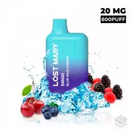 DISPOSABLE VAPE LOST MARY BM600 BLUE RAZZ CHERRY 20MG 2ML