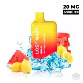 DISPOSABLE VAPE LOST MARY BM600 WATERMELON LEMON 20MG 2ML