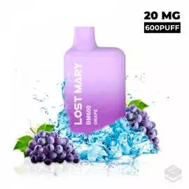 DISPOSABLE VAPE LOST MARY BM600 GRAPE 20MG 2ML
