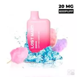DISPOSABLE VAPE LOST MARY BM600 COTTON CANDY ICE 20MG 2ML