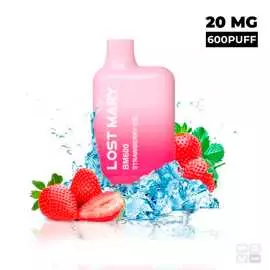 DISPOSABLE VAPE LOST MARY BM600 STRAWBERRY ICE 20MG 2ML