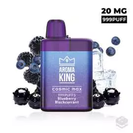 VAPER DESECHABLE AROMA KING COSMIC MAX BOX BLUEBERRY BLACKCURRANT 20MG 2ML