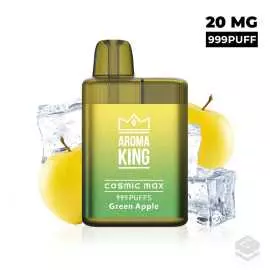 VAPER DESECHABLE AROMA KING COSMIC MAX BOX GREEN APPLE 20MG 2ML
