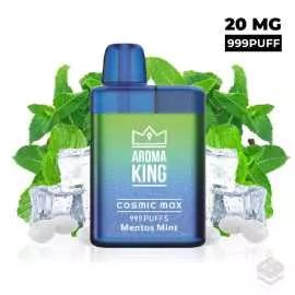 VAPER DESECHABLE AROMA KING COSMIC MAX BOX MENTOS MINT 20MG 2ML