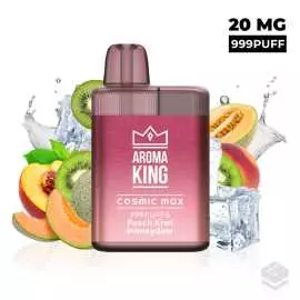 VAPER DESECHABLE AROMA KING COSMIC MAX BOX PEACH KIWI HONEYDEW 20MG 2ML