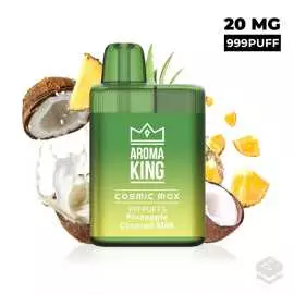 VAPER DESECHABLE AROMA KING COSMIC MAX BOX PINEAPPLE COCONUT MILK 20MG 2ML