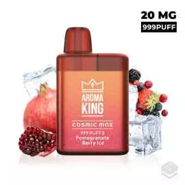 VAPER DESECHABLE AROMA KING COSMIC MAX BOX POMEGRANATE BERRY ICE 20MG 2ML