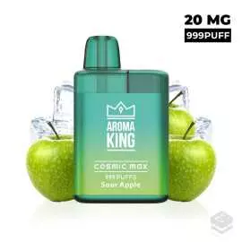 VAPER DESECHABLE AROMA KING COSMIC MAX BOX SOUR APPLE 20MG 2ML