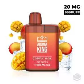 VAPER DESECHABLE AROMA KING COSMIC MAX BOX TRIPLE MANGO 20MG 2ML