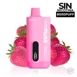 VAPER DESECHABLE MUSS TECH 8000 TRIPLE STRAWBERRY 0MG 15ML