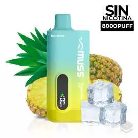 VAPER DESECHABLE MUSS TECH 8000 PINEAPPLE ICE 0MG 15ML