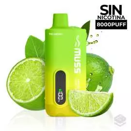 VAPER DESECHABLE MUSS TECH 8000 LEMON LIME CALIPO 0MG 15ML