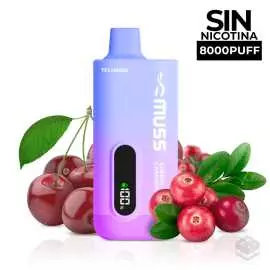VAPER DESECHABLE MUSS TECH 8000 CHERRY CRANBERRY 0MG 15ML