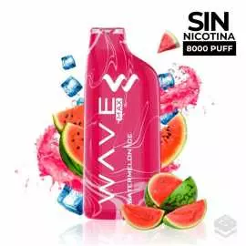 DISPOSABLE POD BUD VAPE WAVE MAX 8000 WATERMELON ICE  0MG 18ML