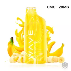 DISPOSABLE POD BUD VAPE WAVE 800 BANANA CANDY 20MG 2ML