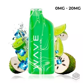 DISPOSABLE POD BUD VAPE WAVE 800 GUANABANA LIME ICE 2ML