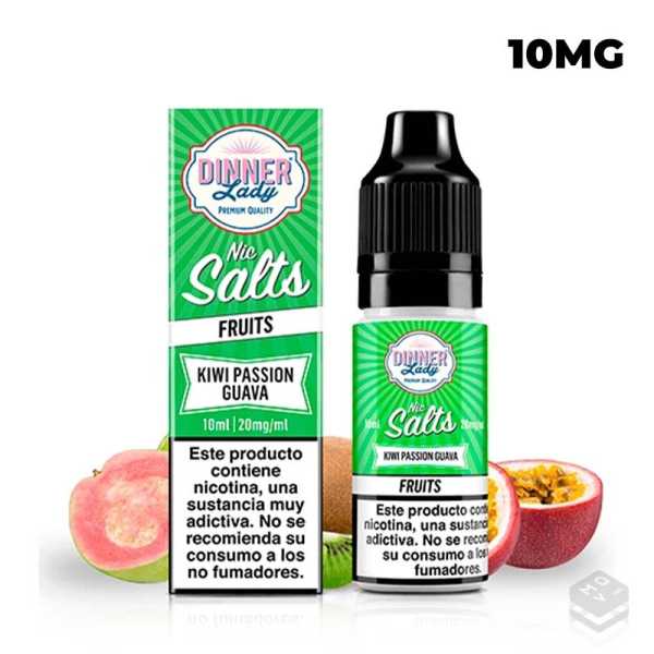 SALES DE NICOTINA KIWI PASSION GUAVA DINNER LADY 10ML