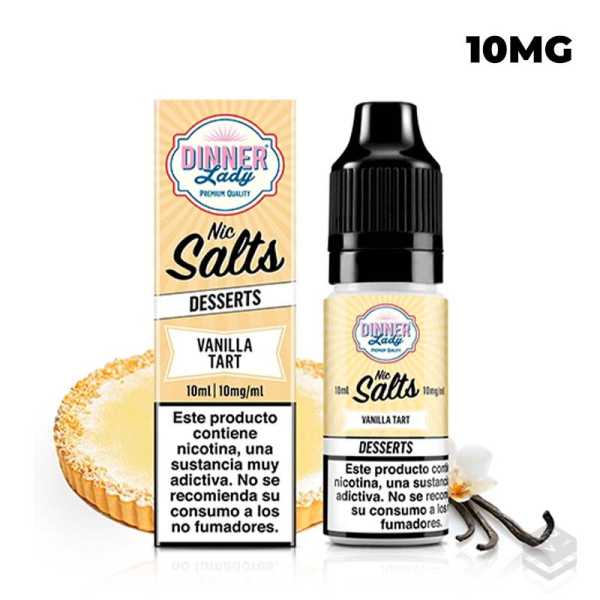 NICOTINE SALTS DINNER LADY VANILLA TART 10ML VAPE