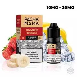 NICOTINE SALTS STRAWBERRY BANANA ICE PACHAMAMA BAR 10ML