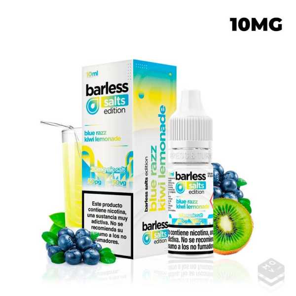 BLUE RAZZ KIWI LEMONADE 10ML BARLESS SALTS EDITION VAPE