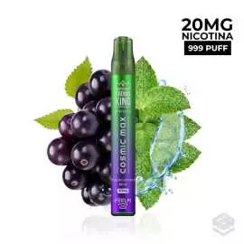 VAPER DESECHABLE AROMA KING COSMIC MAX BLACKCURRANT MINT 20MG 2ML