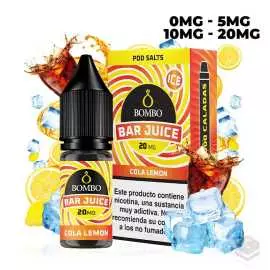 SALES DE NICOTINA COLA LEMON ICE BAR JUICE BY BOMBO 10ML