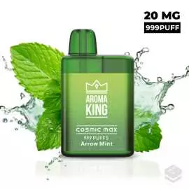 VAPER DESECHABLE AROMA KING COSMIC MAX BOX ARROW MINT 20MG 2ML