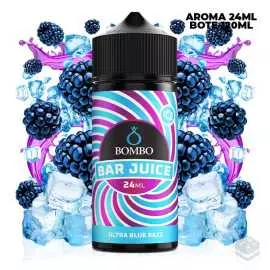 FLAVOUR ULTRA BLUE RAZZ ICE BAR JUICE BY BOMBO 24ML LONGFILL