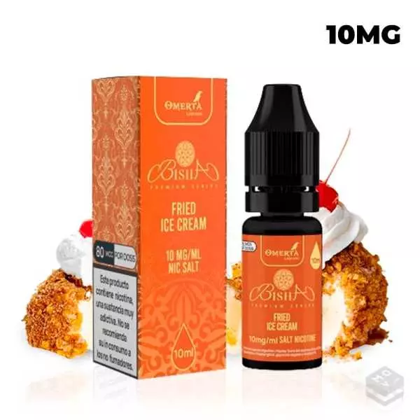 NICOTINE SALT BISHA SALTS FRIED ICE CREAM OMERTA 10ML