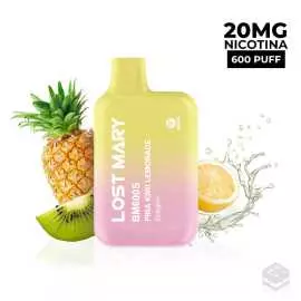 DISPOSABLE VAPE LOST MARY BM600S PIÑA KIWI LEMONADE 20MG 2ML