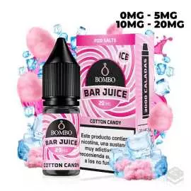 SALES DE NICOTINA COTTON CANDY ICE BAR JUICE BY BOMBO 10ML